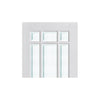 Manhattan Door Pair - Bevelled Clear Glass - White Primed