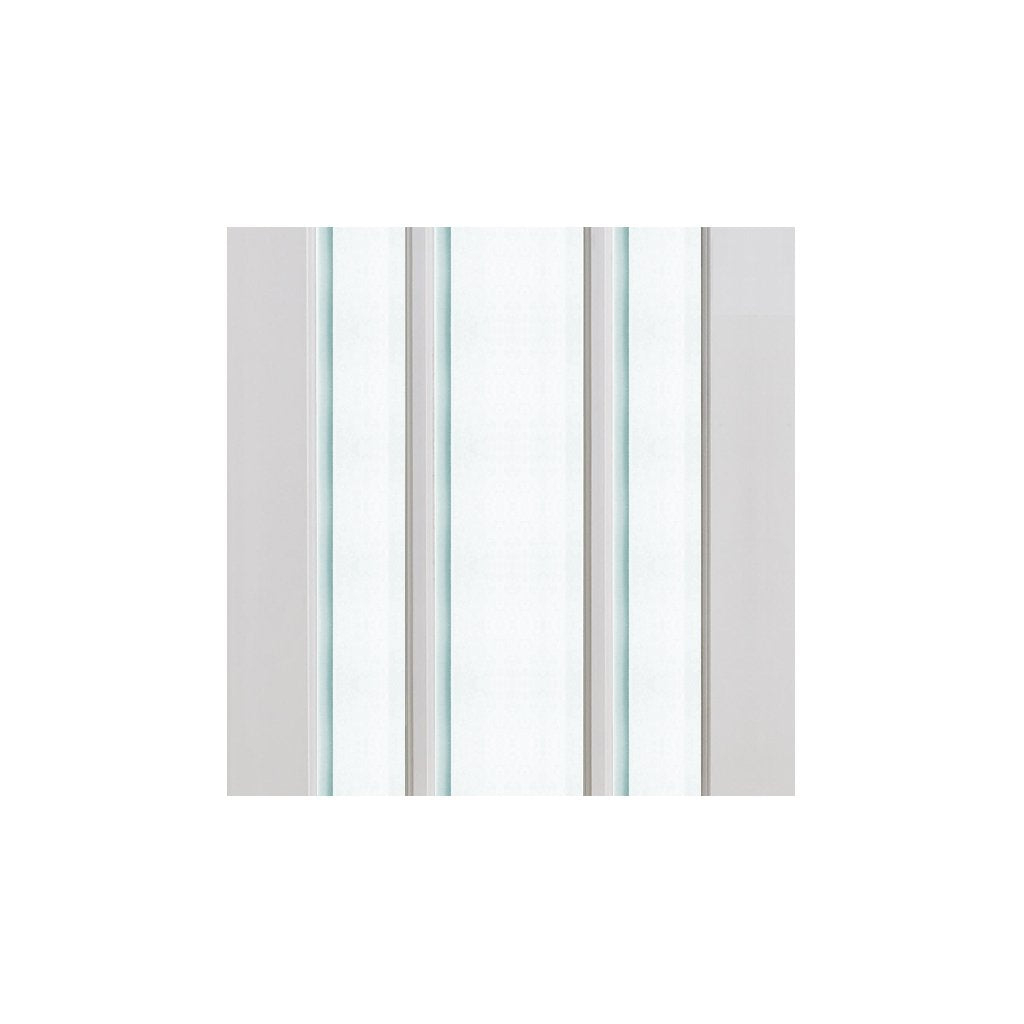 Manhattan Door Pair - Bevelled Clear Glass - White Primed