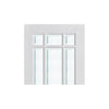 Manhattan Door - Bevelled Clear Glass - White Primed