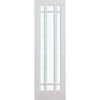 ThruEasi Room Divider - Manhattan Bevelled Clear Glass White Primed Door with Single Side