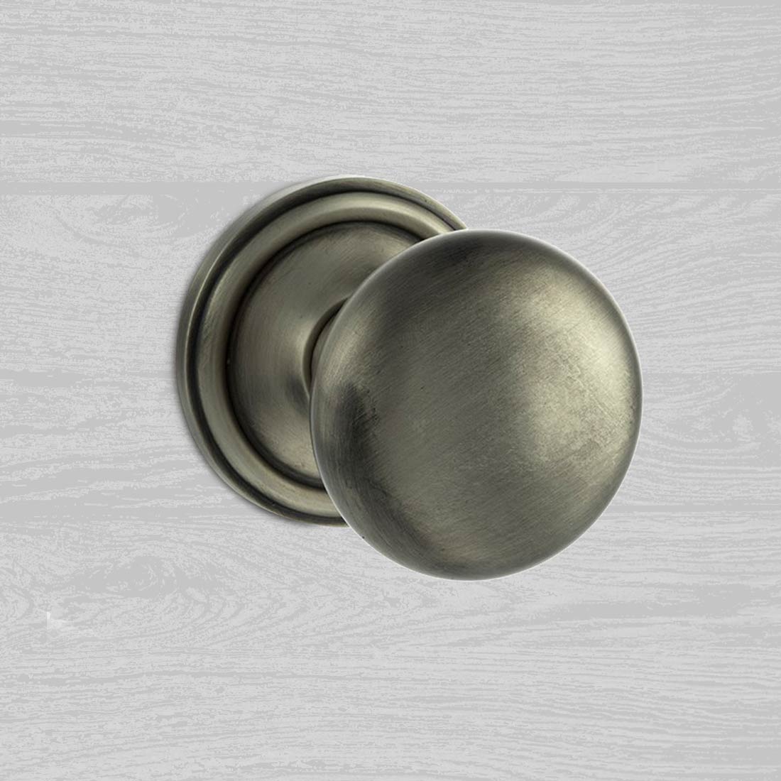 Harrogate Mushroom Old English Mortice Knob - Matt Gun Metal