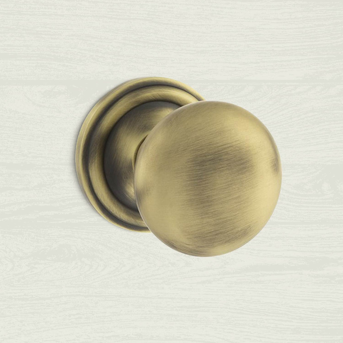 Harrogate Mushroom Old English Mortice Knob - Matt Antique Brass