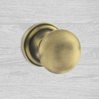 Harrogate Mushroom Old English Mortice Knob - Antique Brass