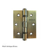 76mm x 64mm x 2.5mm Ball Bearing Hinge - 1 Pair - 10 Finishes