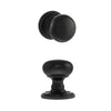 Harrogate Mushroom Old English Mortice Knob - Matt Black