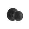 Ripon Reeded Old English Mortice Knob - Matt Black