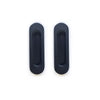 Two Pairs of Burbank 120mm Sliding Door Oval Flush Pulls - Matt Black Finish