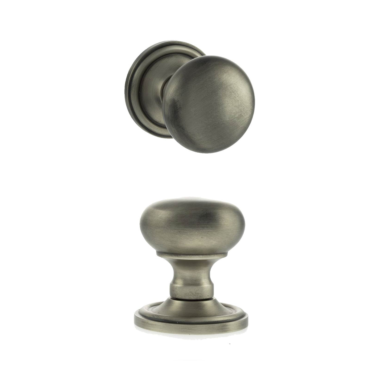 Harrogate Mushroom Old English Mortice Knob - Matt Gun Metal