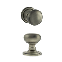 Harrogate Mushroom Old English Mortice Knob - Matt Gun Metal