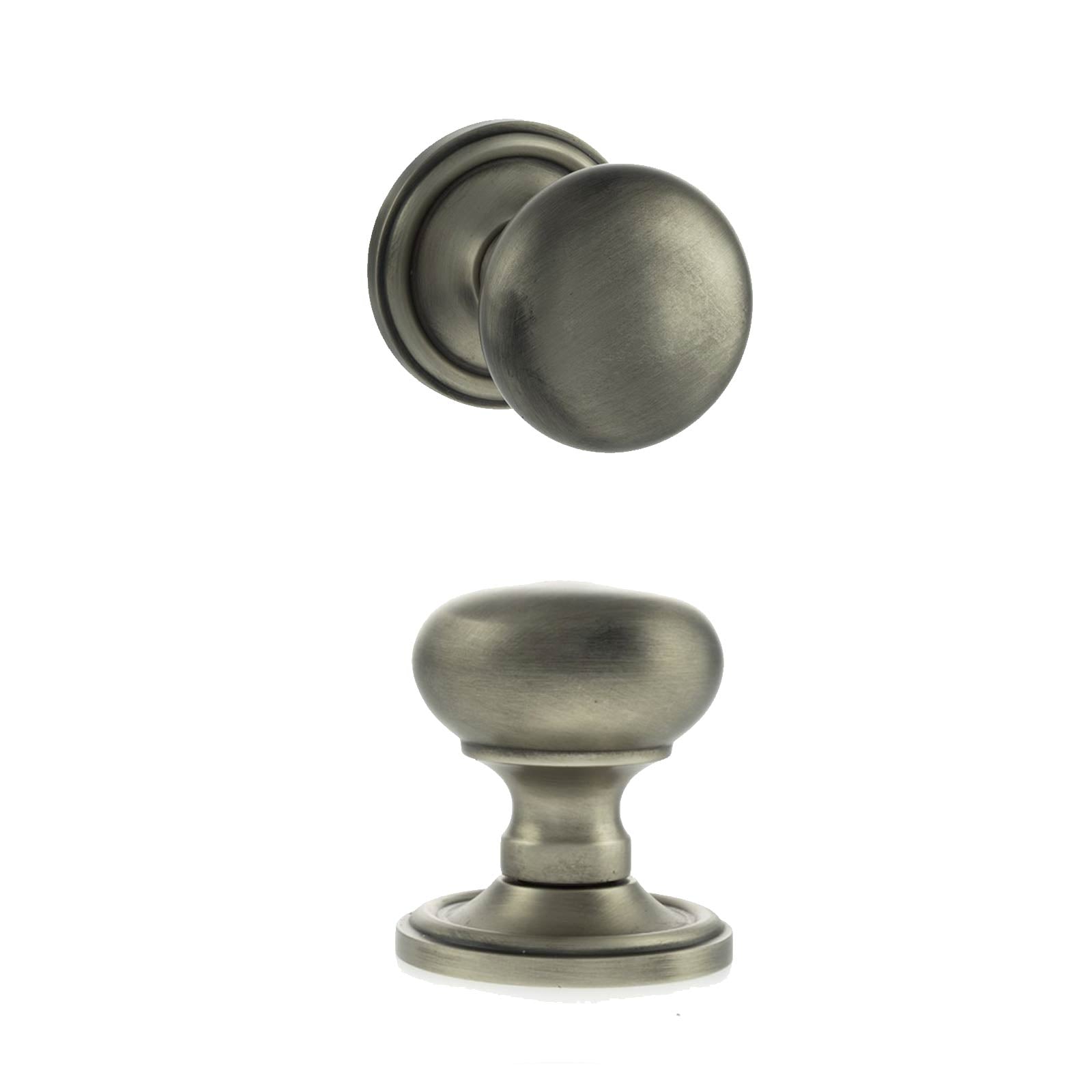 Harrogate Mushroom Old English Mortice Knob - Matt Gun Metal