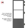 Room Divider - Handmade Eco-Urban® Berkley Door DD6309F - Frosted Glass - Premium Primed - Colour & Size Options