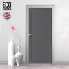 Baltimore 1 Panel Solid Wood Internal Door UK Made DD6301 - Eco-Urban® Stormy Grey Premium Primed