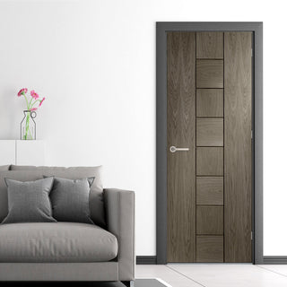 Image: prefinished bespoke messina oak solid door