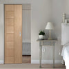 Messina Oak Flush Absolute Evokit Pocket Door - Prefinished