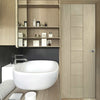 Designer varnished interior door in five colour options