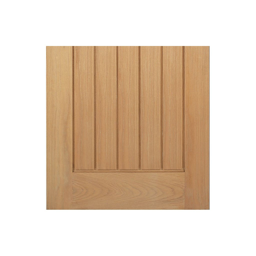 Bespoke Mexicano Oak Fire Door - Vertical Lining - 1/2 Hour Fire Rated