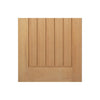 Bespoke Mexicano Oak Fire Door - Vertical Lining - 1/2 Hour Fire Rated