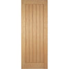 Bespoke Mexicano Oak Fire Door - Vertical Lining - 1/2 Hour Fire Rated