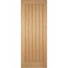 Bespoke Mexicano Oak Fire Door - Vertical Lining - 1/2 Hour Fire Rated