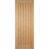 Single Sliding Door & Track - Mexicano Oak Door - Prefinished