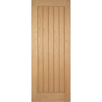 Single Sliding Door & Track - Mexicano Oak Door - Prefinished