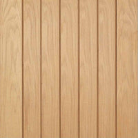 Single Sliding Door & Track - Mexicano Oak Door - Prefinished