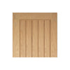 Bespoke Mexicano Oak Fire Door - Vertical Lining - 1/2 Hour Fire Rated