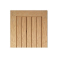 Bespoke Mexicano Oak Fire Door - Vertical Lining - 1/2 Hour Fire Rated