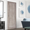 Modern flush grey colour interior door