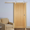 Single Sliding Door & Track - Mexicano Oak Door - Prefinished