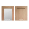 Pattern 10 Oak Single Evokit Pocket Door Detail - Mirror One Side