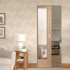 Pattern 10 Oak Absolute Evokit Pocket Door - Mirror One Side