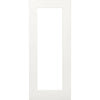 Bespoke Denver White Primed Shaker Internal Door Pair - Clear Glass
