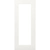 Denver White Primed Shaker Internal Door Pair - Clear Glass