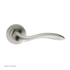 European GI5 Giava Lever Latch Handles on Round Rose - 3 Finishes