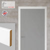Thru Simple White Primed Facings - Two Full Sets for One Single Door