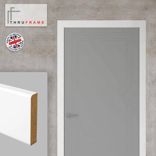 Image: Thru Simple White Primed Facings - Two Full Sets for One Single Door