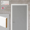 Thru Simple White Primed Facings - Two Full Sets for One Single Door