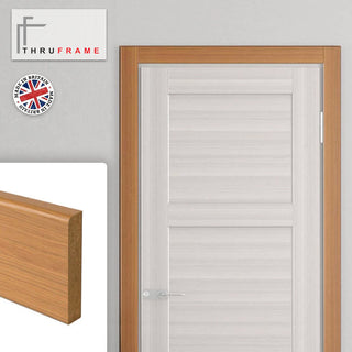 Image: Thru Simple Oak Veneer Unfinished Facings - Two Full Sets for One Single Door