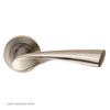 Steelworx SWL1121 Breeze Lever Latch Handles on Round Rose
