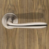 Steelworx SWL1127 Pennisula Lever Latch Handles on Round Rose