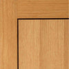 Two Sliding Doors and Frame Kit - Clementine Flush Oak Door - Walnut Inlays - Prefinished
