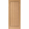 Double Sliding Door & Wall Track - Clementine Flush Oak Doors - Walnut Inlays - Prefinished