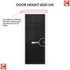 Solid Urban Style Composite Front Door Set - Shown in Black