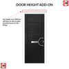 Solid Urban Style Composite Door Set - Shown in Black