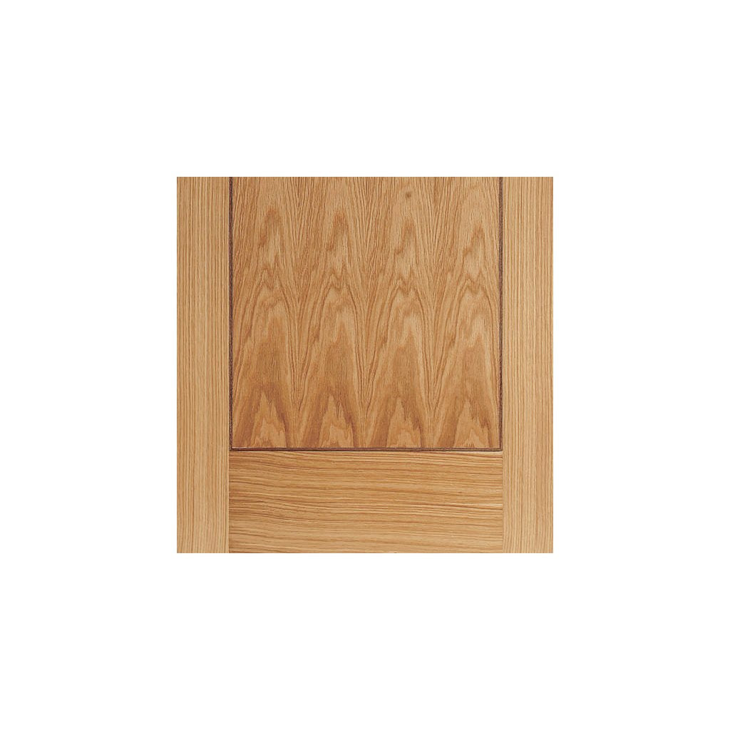 Oak 1 Panel Inlay Flush Door - Prefinished