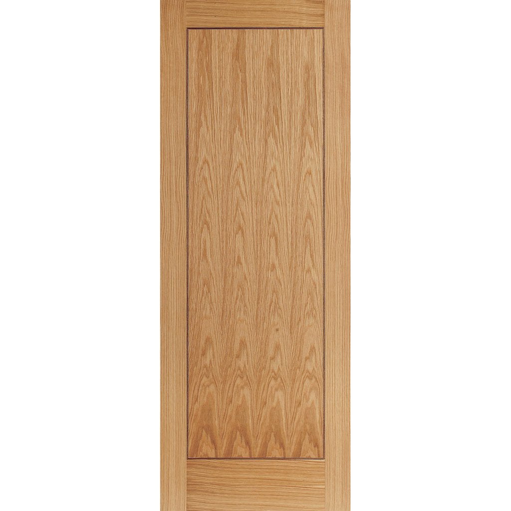 Oak 1 Panel Inlay Flush Door - Prefinished