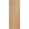 Single Sliding Door & Stainless Steel Barn Track - Palermo Essential Oak Door - Unfinished