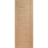Bespoke Palermo Oak Double Frameless Pocket Door Detail - Panel Effect - Prefinished