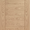 Bespoke Thrufold Palermo Flush Oak Folding 2+0 Door - Panel Effect